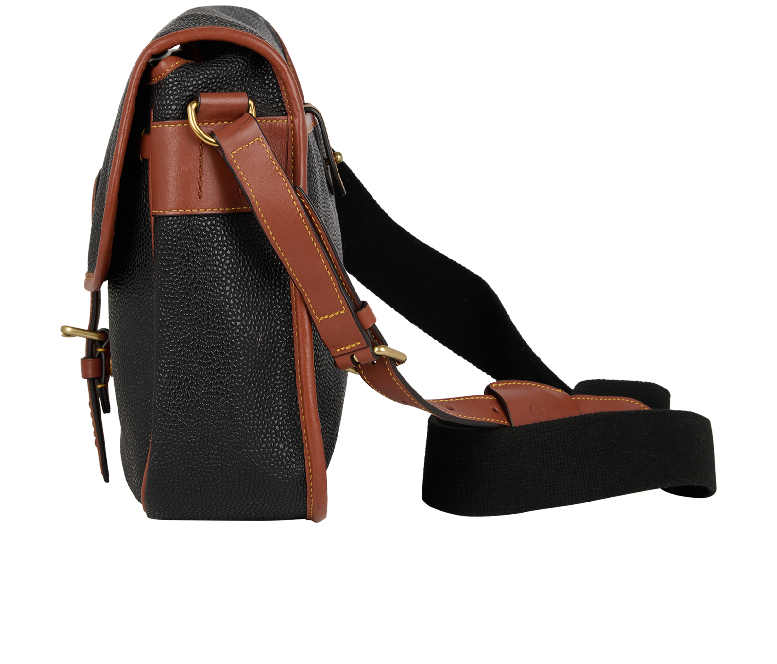 Heritage Messenger, &pound;150, Handbags, Black, Leather, Bottom view